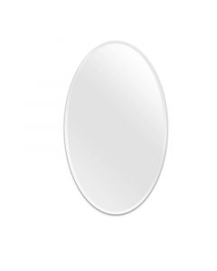 Espejo convencional ovalado 70 x 50 cm con borde biselado