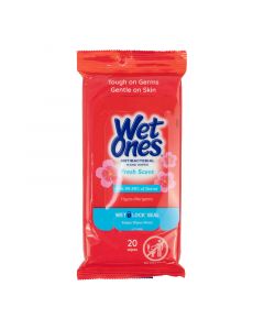 Toalla antibacterial fresh scent 20 unidades wet ones