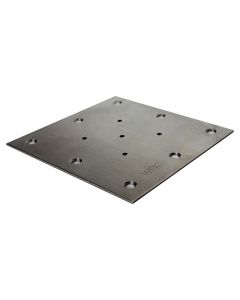 Placa grande para mesa acero inoxidable galvanizado (0.2 x 15.2 x 15.2) cm