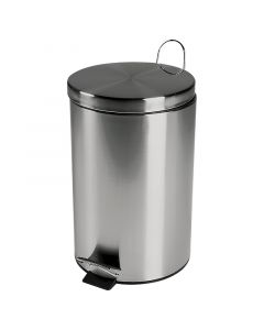 Basurero acero inoxidable redondo acabado satinado 12 l