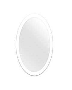Espejo convencional ovalado 70 x 50 cm