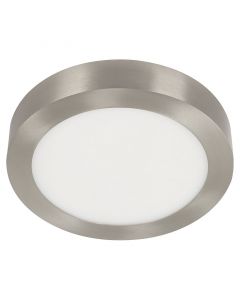 Lámpara LED circular de sobreponer niquel satinado 18 W luz blanca General Lighting