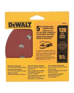 Set 5 discos de lija 5" grano 120 DeWalt