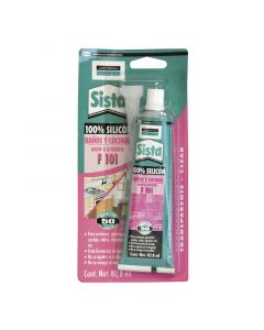 Sellador 100% silicon baños y cocina transparente 82.8ml