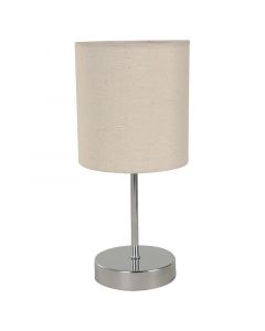 Lámpara de mesa moderna cromo 1 luz e14 05371