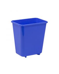 Papelero plástico 7.5 litros color azul