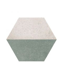 Piso cerámico hexagono marden verde 23.2x26.8 cm / caja contiene 0.68 m²
