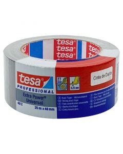 Cinta para ducto 5.08 cm x 25 m (2") gris Tesa