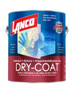 Pintura impermeabilizante látex Dry Coat deep mate 3.78 L (1gal) Lanco