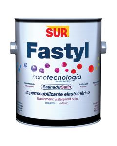 Pintura impermeabilizante base látex Fastyl rojo teja satinado 3.78 L (1 gal) SUR