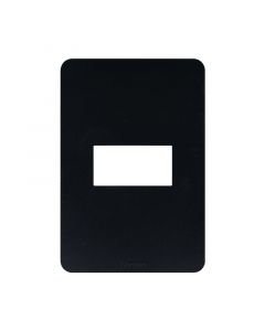 Placa 3 módulos negro Bticino Matix Go