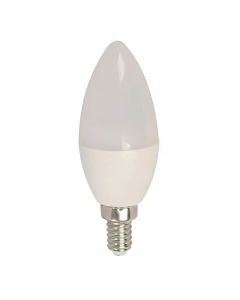 Bombillo LED torpedo 5 W e12 100-240 V luz cálida Ecomax