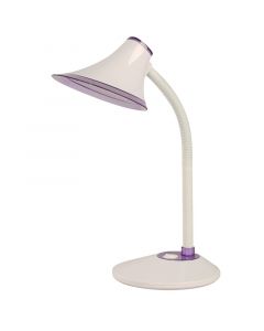 Lámpara de escritorio blanco/morado 1 luz 32782