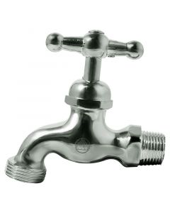 Llave de chorro recta 19.05-12.7 mm / 3/4" - 1/2" de mariposa 120 psi MA Faucet