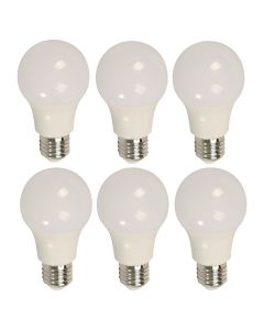 Bombillo LED 9 W 6 unidades E27 A60 luz blanca Ecomax