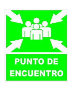 Rótulo Punto de encuentro p/exterior