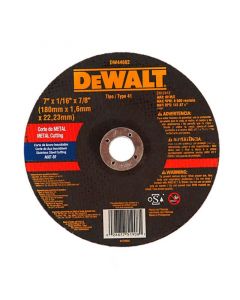 Disco de corte metal 7" 1. 59mm dewalt