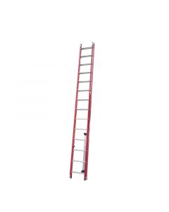Escalera de extensión fibra de vidrio 28 peldaños 840 cm soporta hasta 150 kg