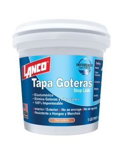 Sellador tapagotera elastomérico Stop Leak rojo teja 473 mL (1/8 gal)