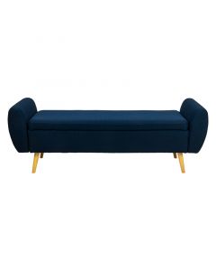 Pie de cama (55 x 153 x 46) cm azul