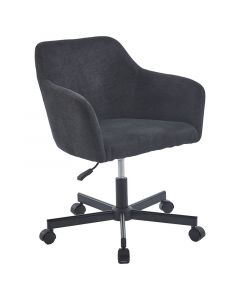 Silla oficina negra (88 x 58 x 60) cm soporta hasta 150 kg