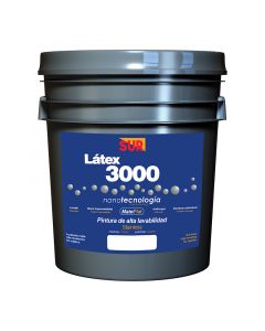 Pintura látex 3000 blanco mate 18.93 L (5 gal) SUR