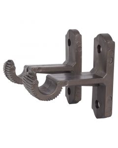 Soporte aluminio pared café 12.70 mm (1/2")