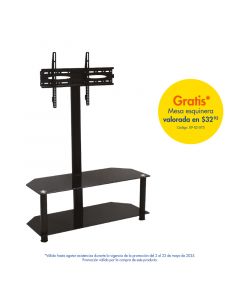 Mesa para tv con soporte 32 - 65" capacidad 60 kg