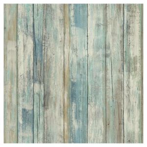 Velas espiral sed Papel tapiz autoadhesivo tablones vintage turquesa | Ferretería EPA