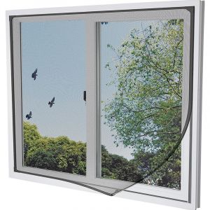 Mosquiteras para ventanas – Mosquitera – Redes de ventana a presión para  mantener los insectos fuera – Cinta autoadhesiva de malla para ventana, 53